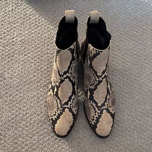 rag & bone Snakeskin Pattern Ankle Boots